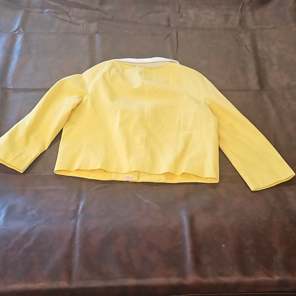 N Yellow And Black Moschino Jacket Vintage Sz 10 - Picture 3 of 9